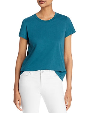 Lafayette 148 Modern Crewneck Tee In Deep Lagoon