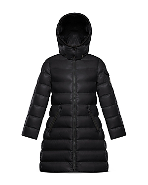 Shop Moncler Unisex Moka Long Down Coat - Little Kid In Black