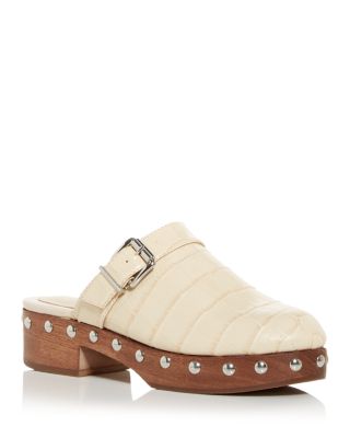 SCHUTZ - Women's Smooshy Croc Embossed Clogs