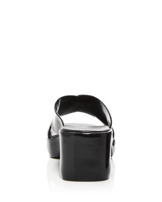 Women's Bubblegum Jelly Platform High Heel Slide Sandals