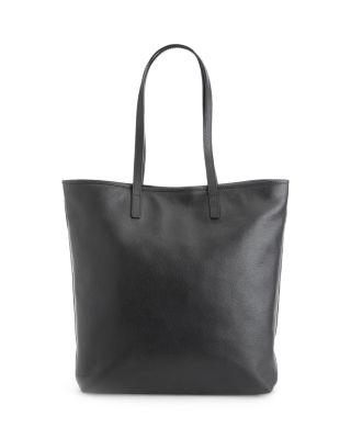 Pebble Grain Leather Tall Tote 