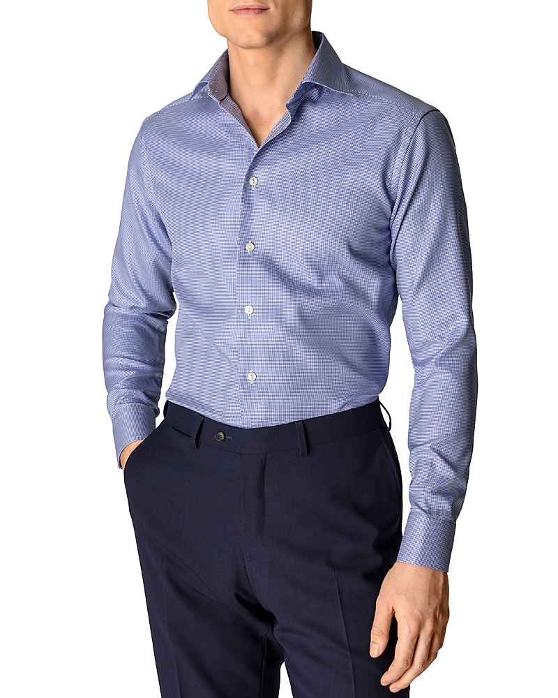Eton Slim Fit Houndstooth Dress Shirt · 14.5R