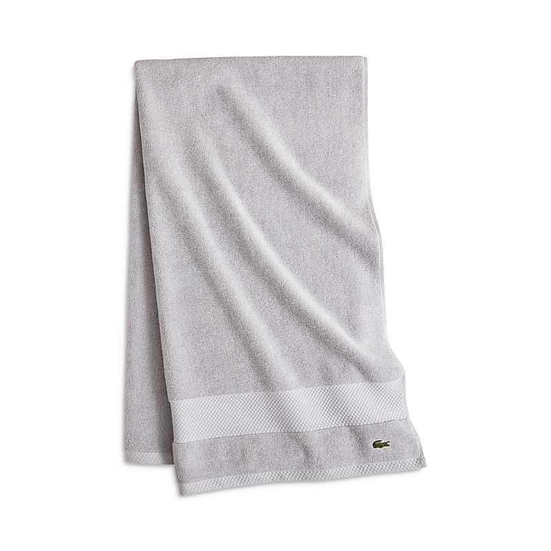 Shop Lacoste Heritage Antimicrobial Bath Sheet In Micro Chip
