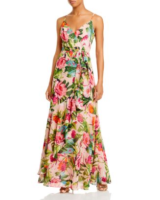 Eliza J Sleeveless Chiffon Maxi Dress | Bloomingdale's