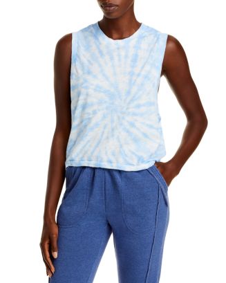 Free People Womens Chevron Tie Dye Ombre Love Tank Blue Size Medium main image 0