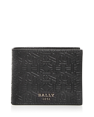 Bally Logo Embossed Leather Bifold Wallet