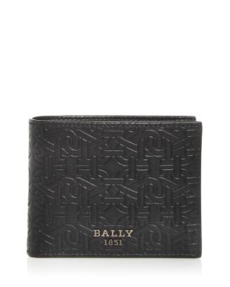 Bally Logo Embossed Leather Bifold Wallet | Bloomingdale's