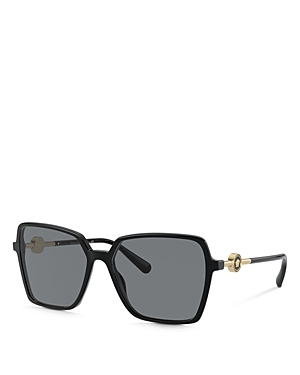 Versace Women's Square Sunglasses, 58mm In Black/gray Solid