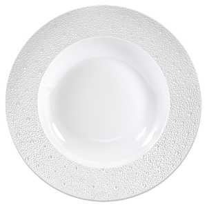 Bernardaud Ecume Perle Rim Soup Plate In White