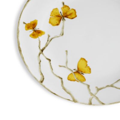 Butterfly Ginkgo Gold Dinner Plate