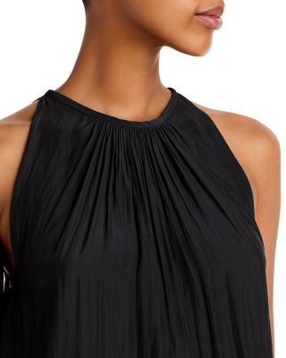 Audrey Sleeveless Halter Drop Waist Midi Dress