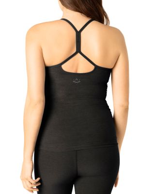 Slim Fit Spacedye Racerback Maternity Tank Top