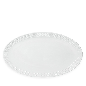 L'Objet Perlee White Oval Platter