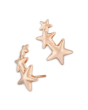 Bloomingdale's Triple Star Climber Earrings in 14K Rose Gold - 100% Exclusive