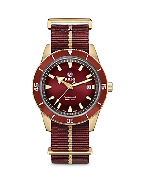 Shop Rado Captain Cook Bronze Watch, 42mm In Red