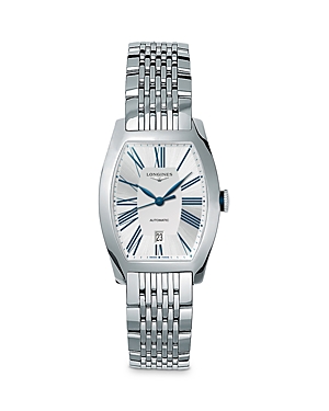 Longines Evidenza 26mm Automatic Bracelet Watch In Silver