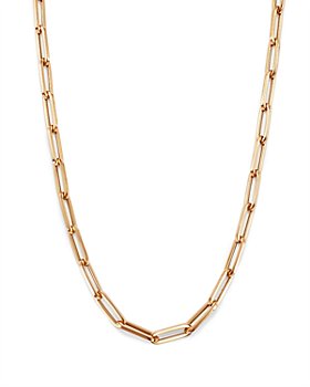 Zoe Lev - 14K Yellow Gold Extra Large Paper Clip Chain Necklace, 16"