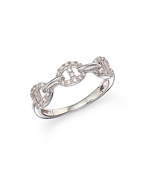 Bloomingdale's Diamond Pave Link Band In 14k White Gold, 0.10 Ct. T.w. - 100% Exclusive In White