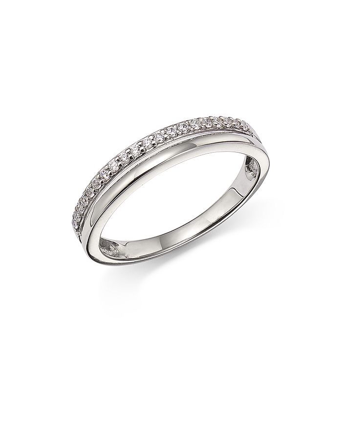Bloomingdale's Diamond Band in 14K White Gold, 0.10 ct. t.w. 100