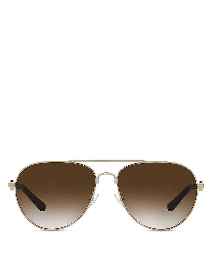 Tory Burch Women's Aviator Sunglasses, 58mm | Bloomingdale's
