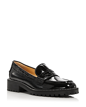 Jimmy Choo Women's Deanna 30 Crystal Trim Loafers In Black Patent Leather