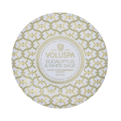 Eucalyptus & White Sage Three Wick Tin Candle 12 oz.