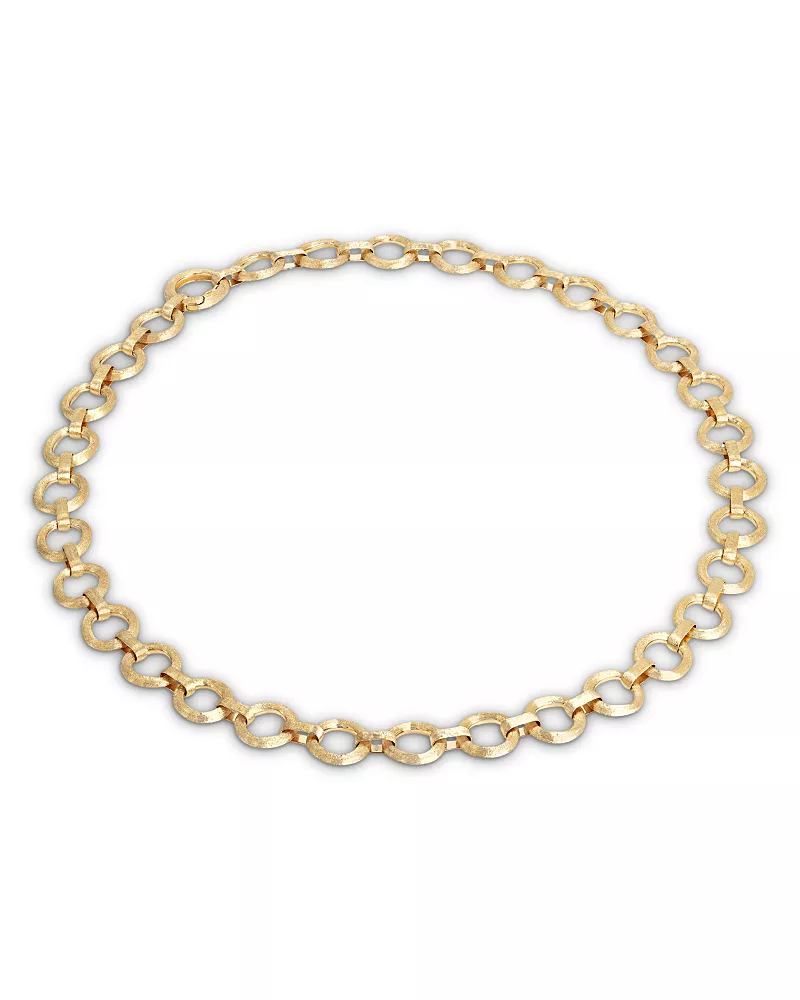 Marco Bicego 18K Yellow Gold Jaipur Flat Link Statement Necklace, 18