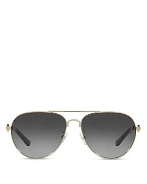 Tory Burch Aviator Sunglasses, 58mm