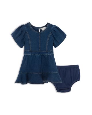 Habitual Kids Girls' Peplum Flounce Denim Dress & Bloomer Set - Baby |  Bloomingdale's Kids