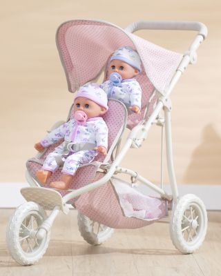 Olivia's Little World, Baby Doll Twin Jogging Stroller - Ages 3+