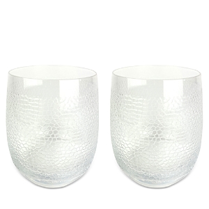 Michael Wainwright Panthera Clear Double Old-Fashioned Glass, Set of 2