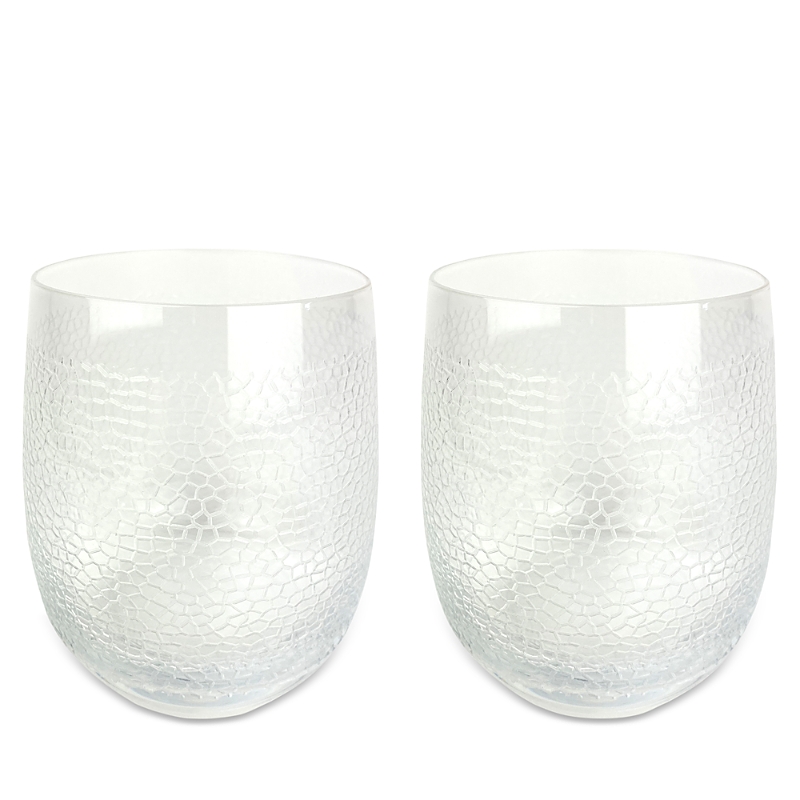 Michael Wainwright Panthera Clear Double Old-fashioned Glasses, Set Of 2 In Clear
