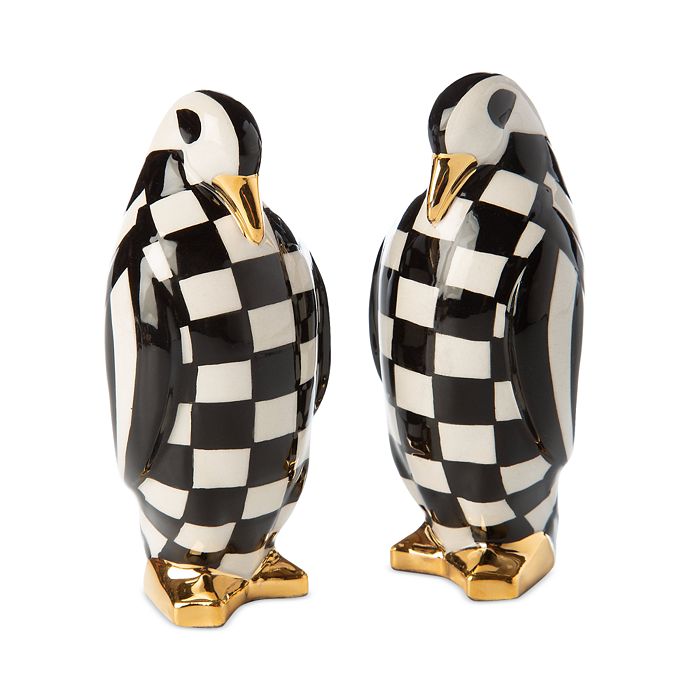 2-Pieces Set: Salt and Pepper Shakers Set | Black/White