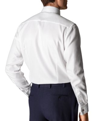 Contemporary Fit Diagonal Weave Dress Shirt