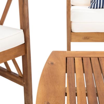 Fontana 4-Piece Outdoor Living Set with Accent Pillows