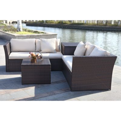 Welch Outdoor Living Sectional Set with Storage