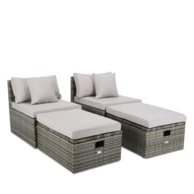 Pramla Outdoor Sette with Ottoman