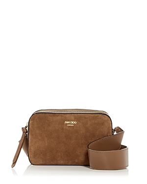 Jimmy Choo Pegasi Suede & Leather Camera Bag