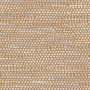 Tempaper Moire Dots Self-adhesive, Removable Wallpaper, Single Roll In Toasted Tumeric