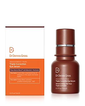 Shop Dr Dennis Gross Skincare Advanced Retinol + Ferulic Triple Correction Eye Serum 0.5 Oz.