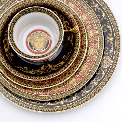 Versace Rosenthal Meets Medusa Red Dinnerware | Bloomingdale's