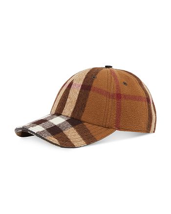 Burberry Check Wool Baseball Cap | Bloomingdale's