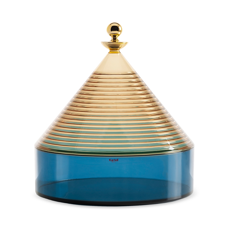 Kartell Trullo Container In Yellow/blue