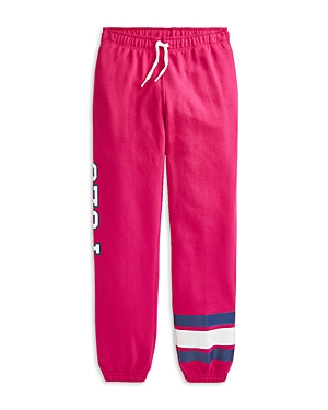 Ralph Lauren Polo Girls' Collegiate Jogger Pants - Little Kid In Sport Pink