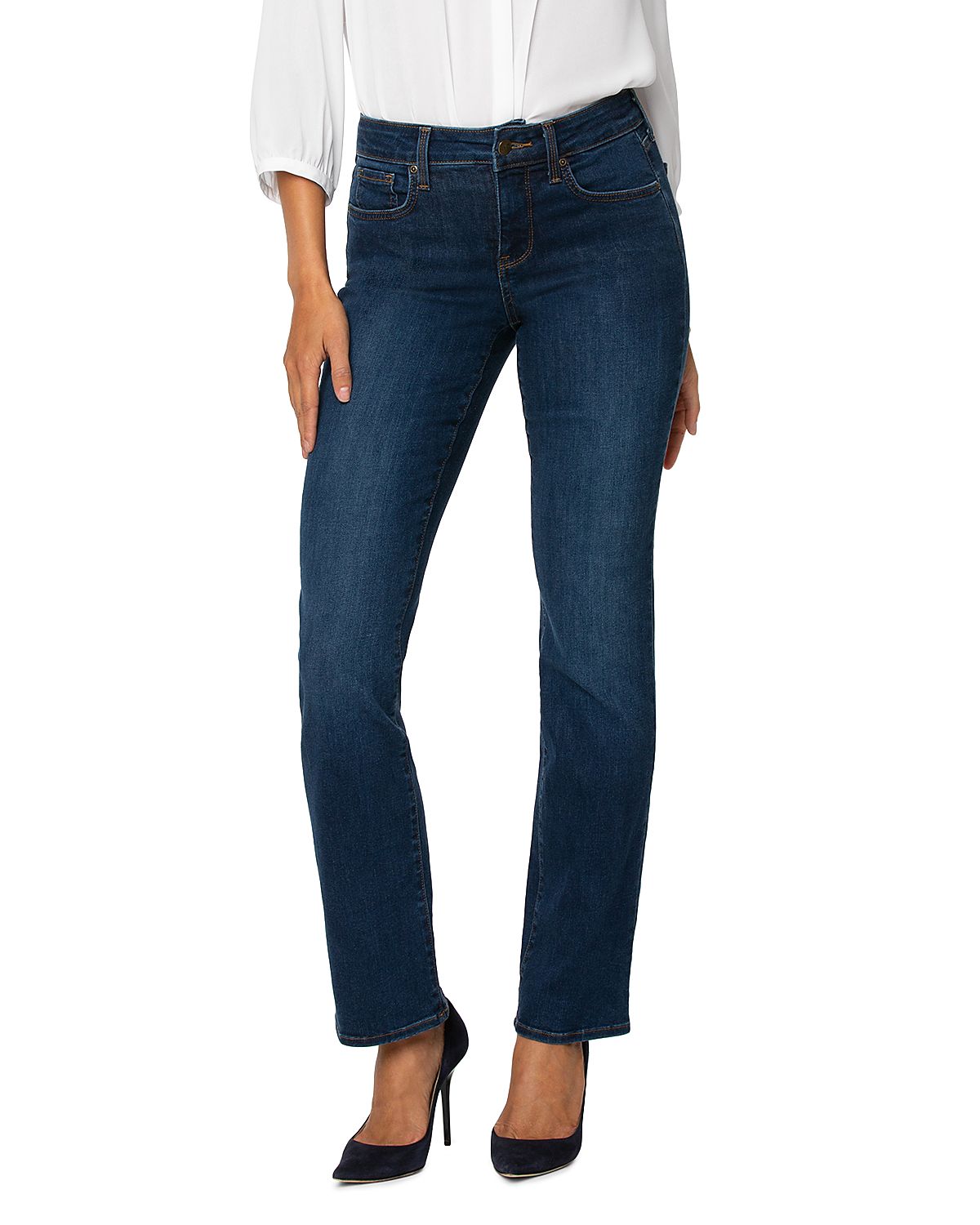Nydj Marilyn High Rise Straight Jeans