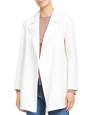 Theory Clairene New Divide Wool-cashmere Jacket In Ivory