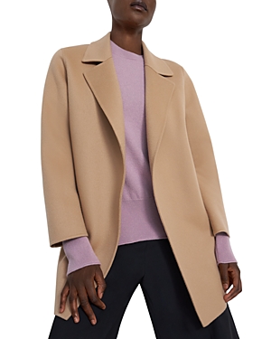 Shop Theory Clairene Double Face Jacket In Palomino