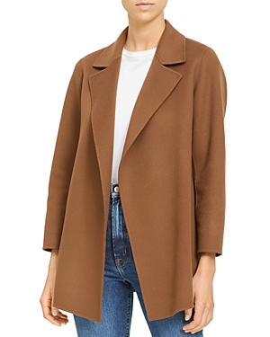 Theory Clairene New Divide Wool-cashmere Jacket In Russet