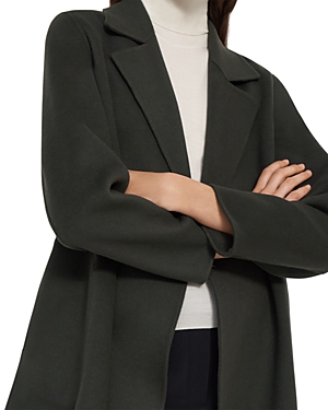 Theory Clairene New Divide Wool-cashmere Jacket In Hunter