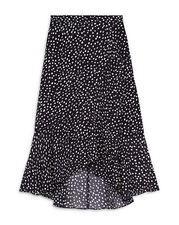 The Kooples Dot Print Ruffle Maxi Skirt | Bloomingdale's